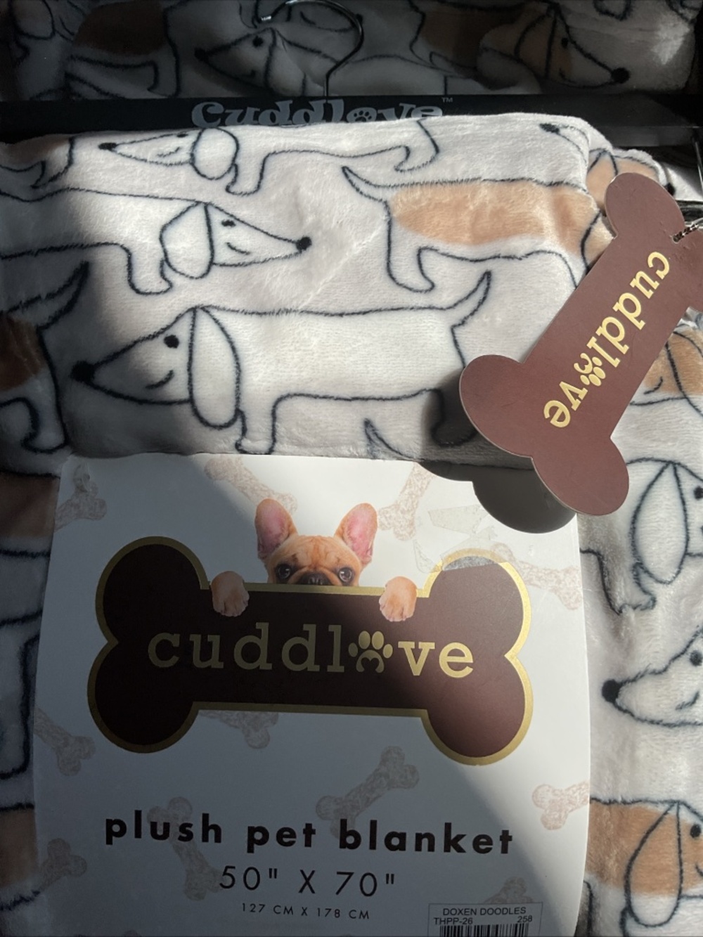 50x70 Cuddlove plush blanket NWT